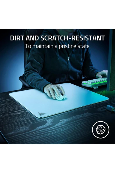 Atlas  Birinci Sınıf Temperli Cam, Ultra Pürüzsüz Yüzey Mouse Pad - Resim 4