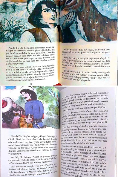 9-12 Yaş Türk Destanları Seti 5 Kitap Renkli Resimli Kutulu 312 Sayfa