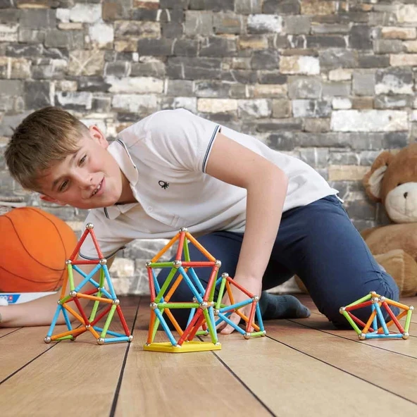 Geomag Supercolor Panels Manyetik Zeka Oyunu 60 Parça Eğitici Yetenek Geliştiren Oyuncak - 8