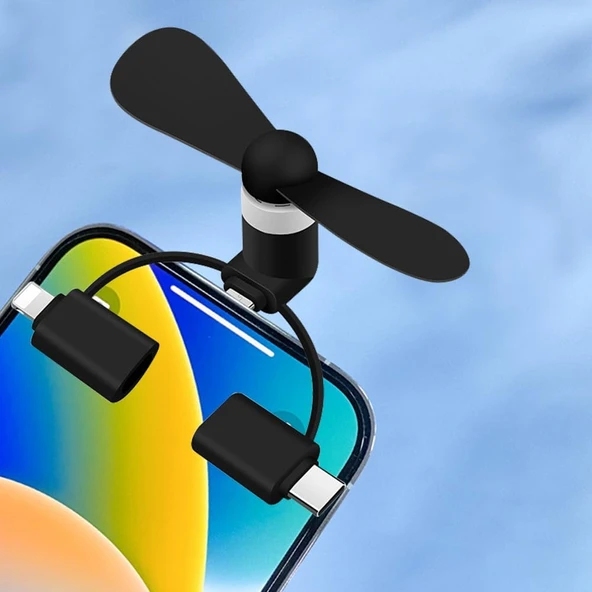 Alfalink AFN-10 Telefon Mini Üç Girişli Usb Fan - 4