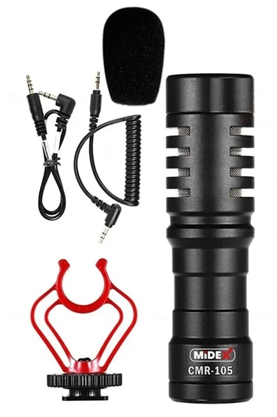 Midex CMR-105 Dslr Video Fotoğraf Makinesi Kamera Üstü Shotgun Mikrofon - 2
