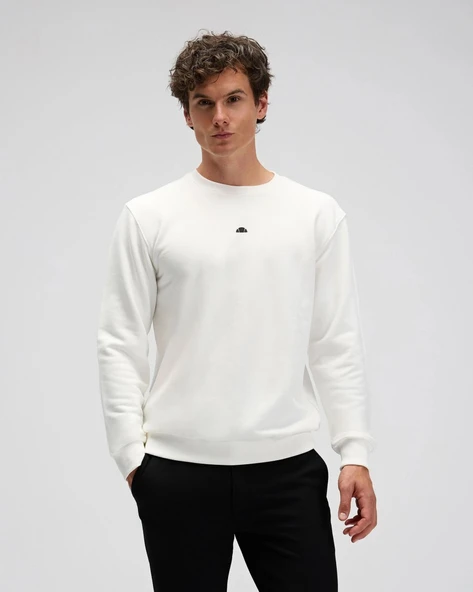 Ellesse EM556-OF Erkek Beyaz Sweat - 5