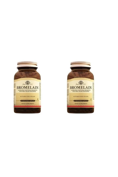 Solgar Bromelain 150 Mg 60 Kapsül - 2 ADET - SKT:11/2027 ürün görseli 1