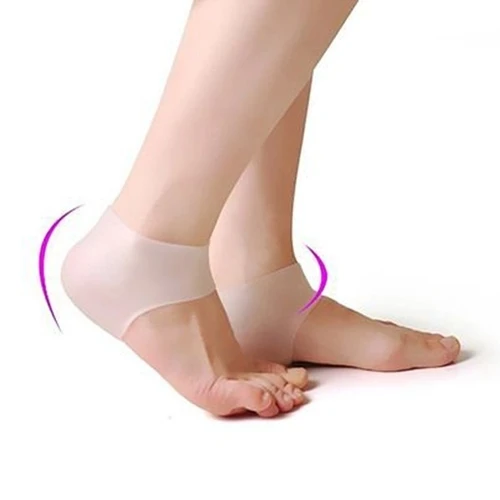 Silikon Topuk Çorabı Beyaz Renk ürün görseli 1