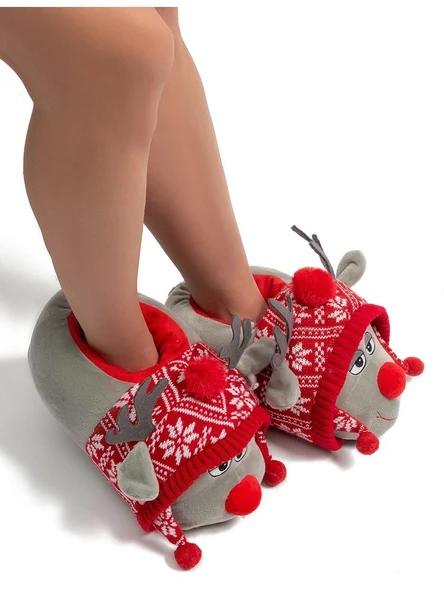 TWIGY TW ANNA GRİ KADIN HAYVANLI PANDUF 36/41 - 3