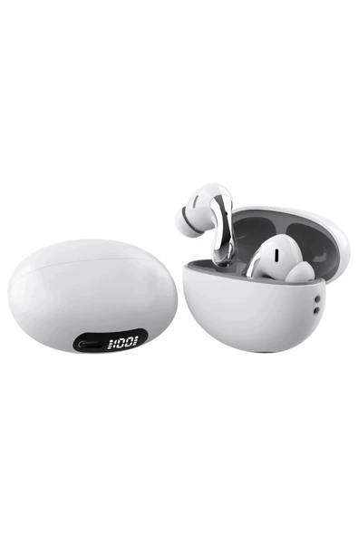 SWORD 2110PRO ANC Bluetooth 5.4 Kulaklık, Dijital Ekran, IPX4, Uzun Pil Ömrü, Bass, Android&Ios Beyaz SW-2110PRO