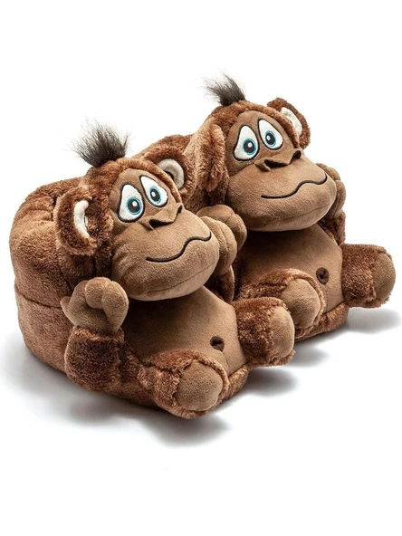 TWIGY TW MONKEY UNISEX KAHVE HAYVANLI PANDUF 36/43 ürün görseli 1