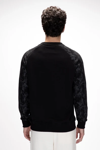 BAD BEAR DEEP CREWNECK / NIGHT ERKEK SWEATSHİRT SİYAH - Resim 3