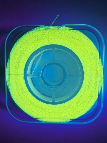 Eagenset Hazır Çapari Kombini Boru Sim Ultraviyole Uv Neon Sarı Makarada - Resim 8