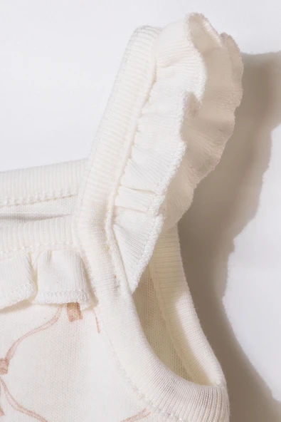 Bebek 2li Askılı Zıbın Body %100 Organik Pamuk - Bebek ve Yenidoğan Serisi - csy8135 - 8