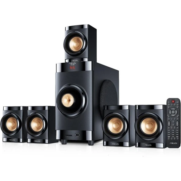 <![CDATA[Mikado MD-381BT 5+1 Usb+SD+FM Destekli Multimedia Bluetooth Speaker]]>