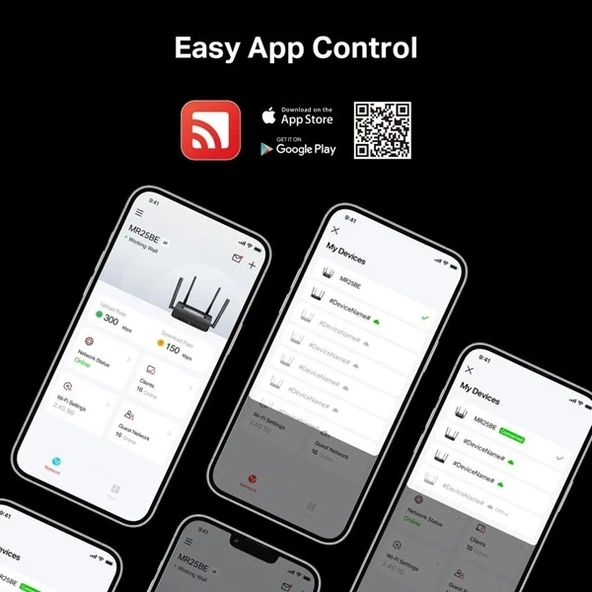 <![CDATA[MERCUSYS MR25BE BE3600 WIFI7 DUAL BAND EV OFİS TİP ROUTER]]> - Resim 9