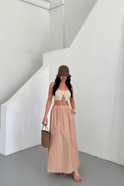 ETEK ŞANEL BOY SOFT KUMAŞ - Bej - Resim 3