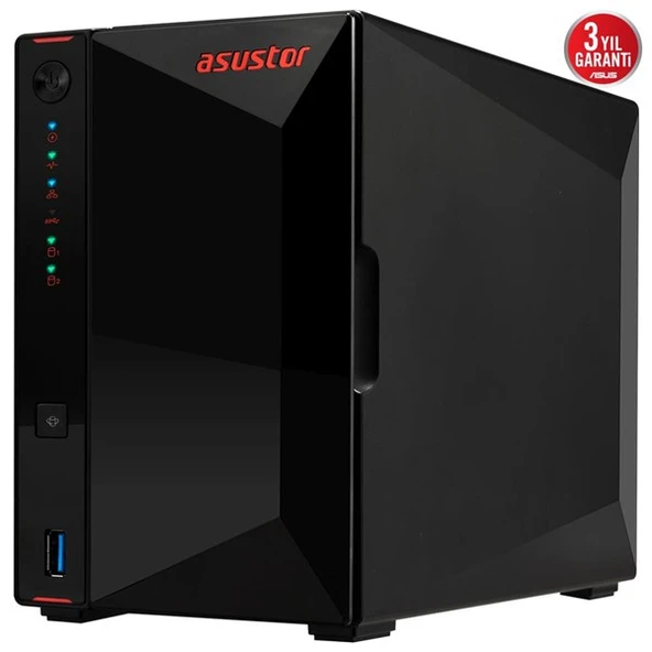 <![CDATA[ASUSTOR AS5402T-16GB CELERON N5105-16GB RAM-2-diskli Nas Sunucu (Disksiz)]]> - 5