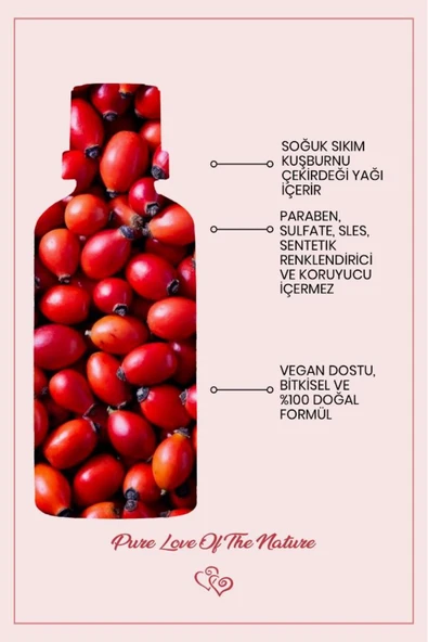 Kuşburnu Çekirdeği Yağı Soğuk Sıkım Leke Karşıtı Ve Aydınlatıcı %100 Saf 30 ml - 3