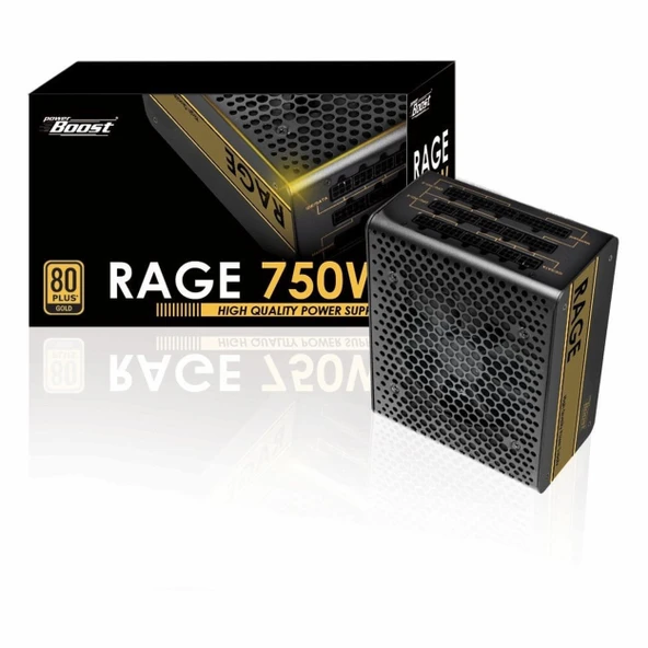 PowerBoost Rage BST-ATX750G 750W 80+ Altın Modüler Güç Kaynağı ürün görseli 1