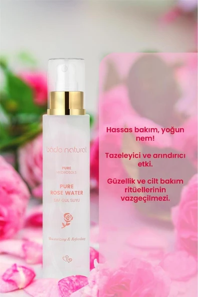 Gül Suyu Gözenek Sıkılaştırıcı Aydınlatıcı Ve Arındırıcı Tonik %100 Doğal Ve Saf 100 ml - 2