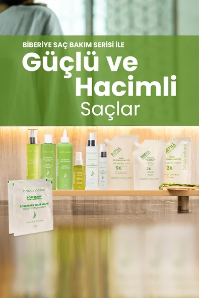 Biberiye Suyu Dökülme Karşıtı ve Saç Uzamasını Destekleyici Saç Toniği %100 Doğal ve Saf 100 ml - 8