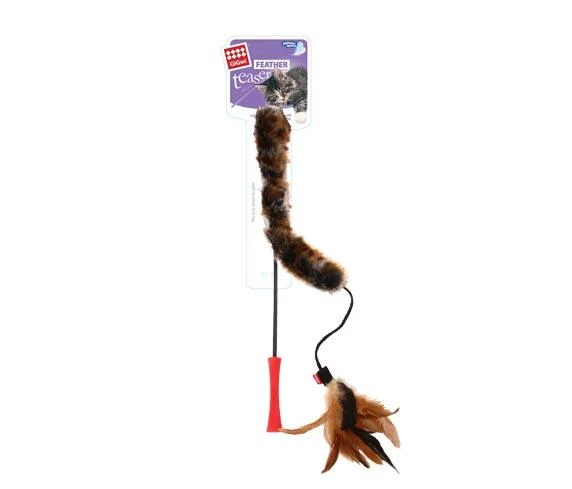 Gigwi 7014 Feather Teaser Kedi Oltası Kuyruklu Doğal Tüy ürün görseli
