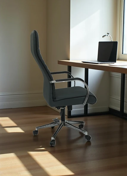 Arji Ev ve Ofis Çalışma Sandalyesi Metal İskelet, Yüksek Konfor - 3