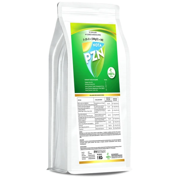 PZN Azot,Fosfor,Çinko İçerikli Mikro Elementli Toz Gübre 1 Kg ürün görseli