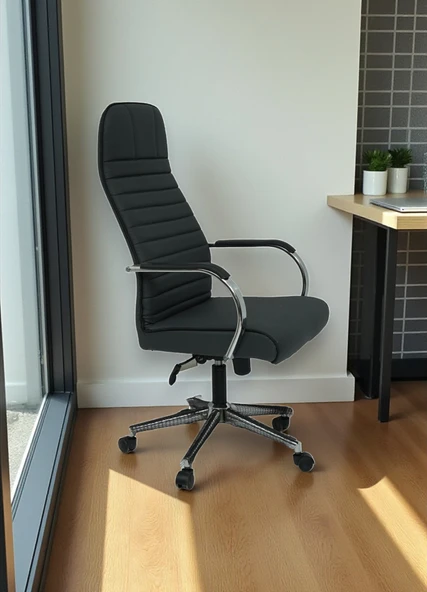 Arji Ev ve Ofis Çalışma Sandalyesi Metal İskelet, Yüksek Konfor - 2