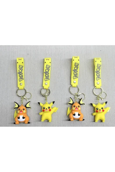 Pikachu Silikon Anahtarlık | Karakter Figürü Alk4252 | Lisinya - 1
