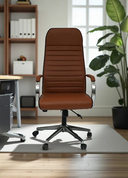 Arji Ev ve Ofis Çalışma Sandalyesi Metal İskelet, Yüksek Konfor - 4