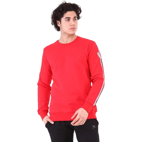 Erkek %100 Pamuk Sweatshirt Lorin - Resim 3