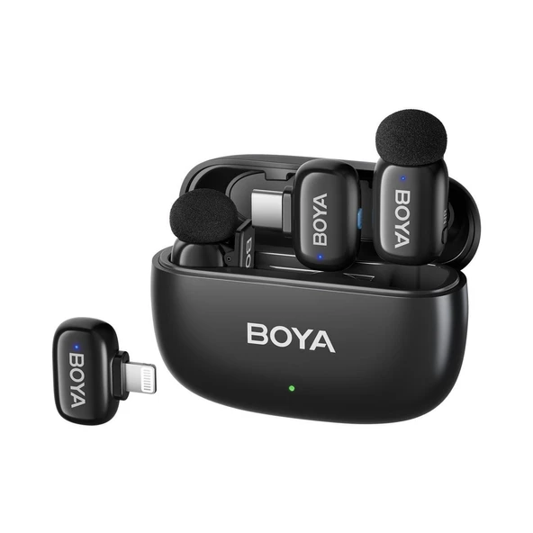 Boya Mini Wireless Yaka Mikrofonu - Siyah - 1