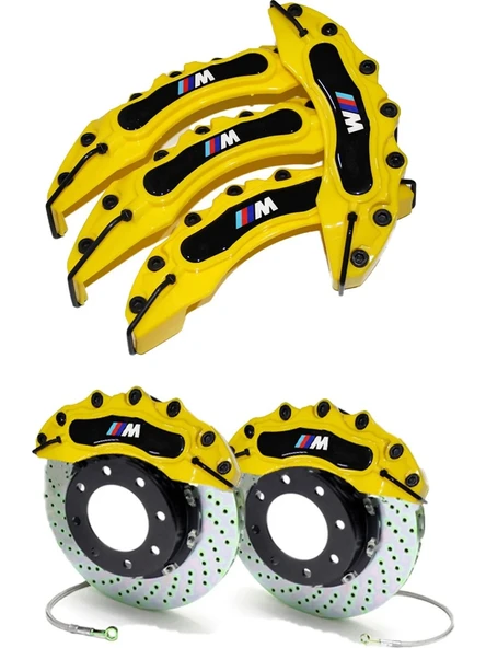 BMW E46 UYUMLU SARI M LOGOLU KALİPER KAPAĞI ürün görseli