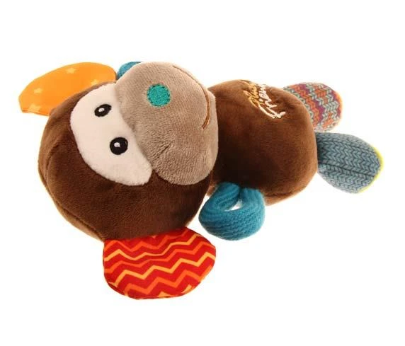 Gigwi Plush Friendz Sesli Maymun Peluş Köpek Oyuncağı - Resim 3