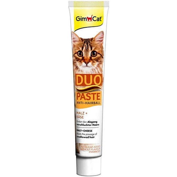 Gimcat Duo Anti-Hairball Paste Tüy Sağlığı Için Peynirli Kedi Macunu 50 gr - 1