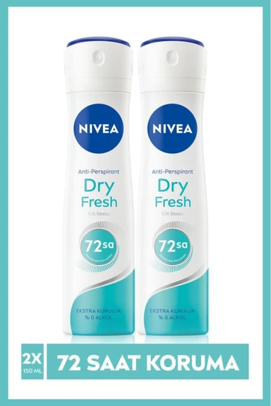 Dry Fresh Kadın Sprey Deodorant 150 ml 2 Li - 2