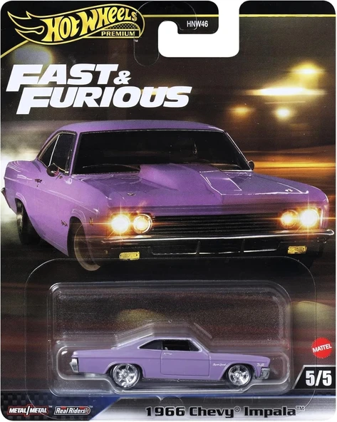 Hot Wheels Fast-Furious Premium Arabalar HNW46 JBL95 1966 Chevy Impala ürün görseli 1