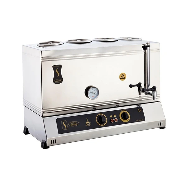 Işıkgaz Silver 85 Lik Elektrikli 60 Litre 4 Demlikli Çay Kazanı ürün görseli 1