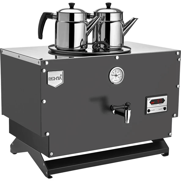 Çft Cidar 2 Demlikli Elektrikli - Siyah ürün görseli 1