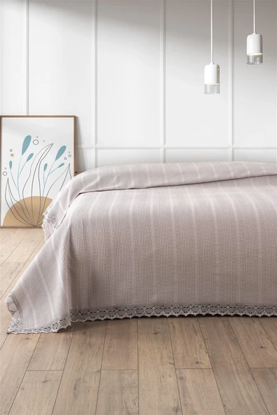 Kopanaki Dantelli Çift Kişilik Pike-210x230 cm