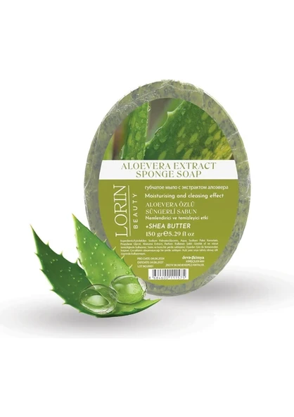 Lorin Beauty Lorin Aloevera Özlü Doğal Süngerli Sabun