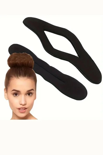 1 Adet Minimalist Dikdörtgen Saç Maşası Bandı – Kolay Topuz & Isısız Bukle Yapıcı - Resim 2