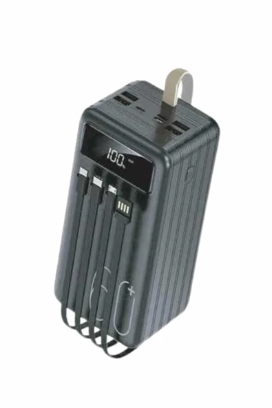 Powerbank 60.000 Mah Taşınabilir Şarj Hızlı El Fenerli Dijital Göstergeli - Resim 4