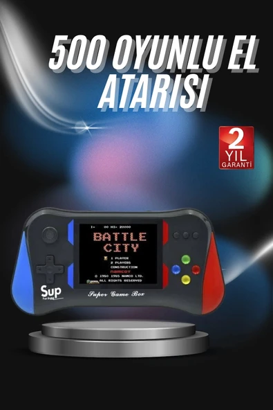 3.5 İnç 500'ü 1 Arada Klasik Oyun Konsolu Nostalji Oyunlu Atari ürün görseli 1