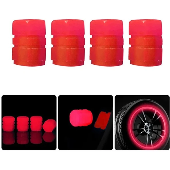 Fosforlu Sibop Kapağı Seti Kırmızı - Resim 2