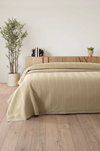 Kopanaki Dantelli Çift Kişilik Pike-210x230 cm - 10