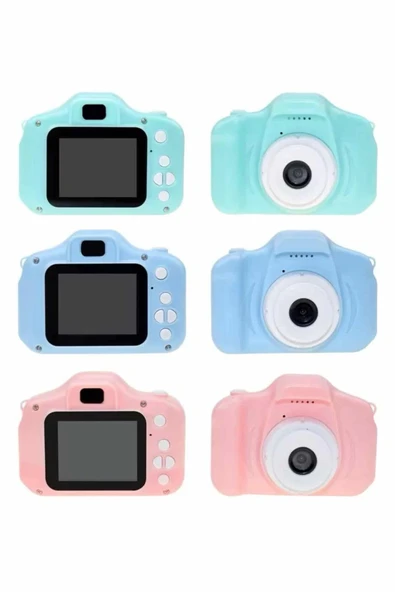Çocuklara Özel Fotoğraf Ve Video Çeken Mini Çok Renkli Fotoğraf Makinesi - 4