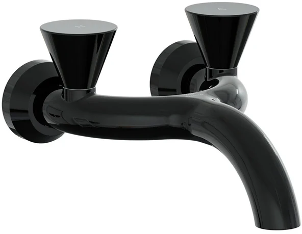 Vitra Liquid Duvardan Lavabo Bataryası, Parlak Siyah, A4274839 ürün görseli