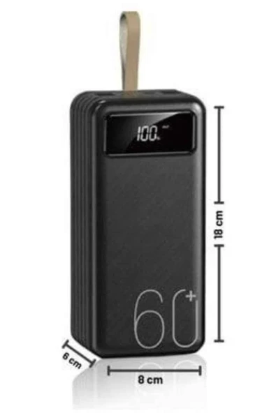 Powerbank Yüksek Kapasiteli 60.000 Mah Hızlı Şarj Şarj Özellikli Batarya - Resim 2