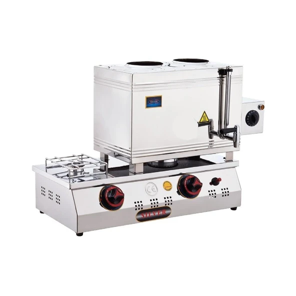 Işıkgaz Silver Lpg Tüp + Elektrikli 30 Litre 2 Demlikli Çay Kazanı ürün görseli 1