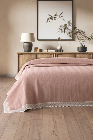 Kopanaki Dantelli Çift Kişilik Pike-210x230 cm - 3
