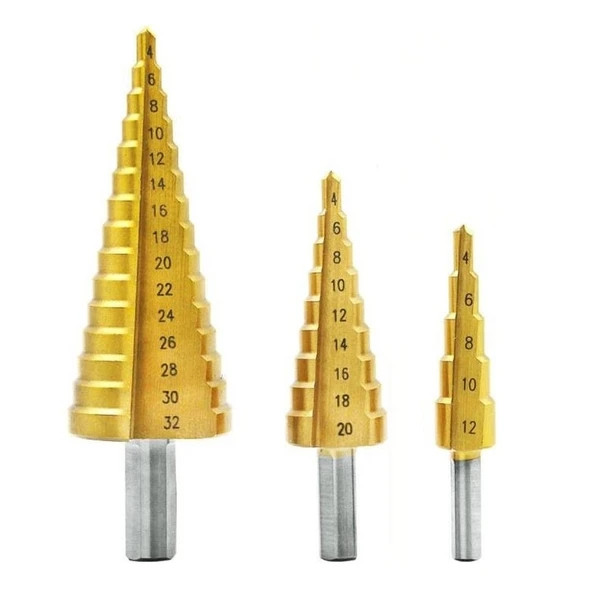 Kademeli Delme Matkap Ucu Kozalak Seti 3 Lü ürün görseli